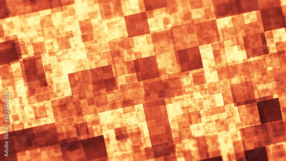 Poster abstract cubes background random motion, loopable animation 4k