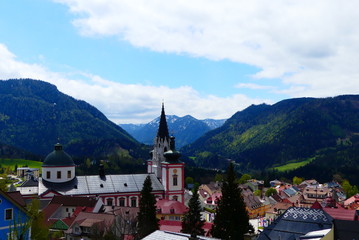 Fototapeta premium Kirche in den Alpen