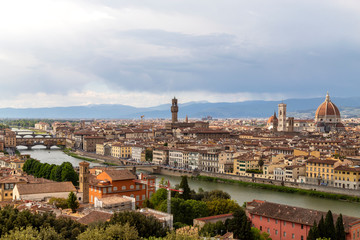 Fototapeta na wymiar Panorama of Florence from Piazzale Michelangelo