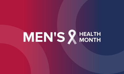 National Men's Health Month in June. Health education program. Celebrated annual in United States. Medical concept. Care and health. Poster, card, banner and background. Vector illustration