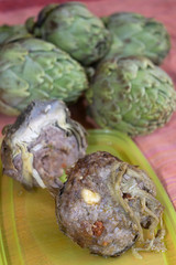meat stuffed artichokes