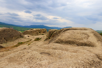 Old cave city Uplistsikhe in Caucasus mountains, Georgia