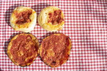 rustic pizzas or pizzetta rustica