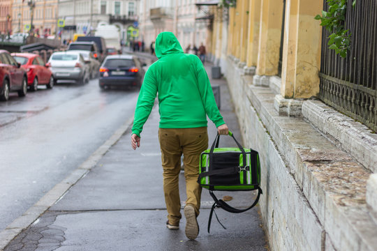 food delivery man  service job