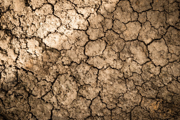 Drought, the ground cracks, no hot water, lack of moisture. Dried and Cracked ground,Cracked surface,Dry soil in arid areas.