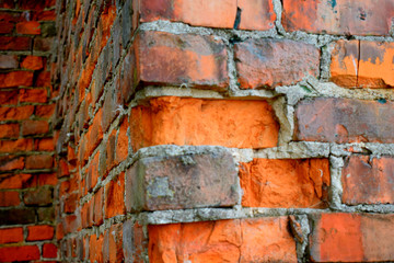red brick wall background