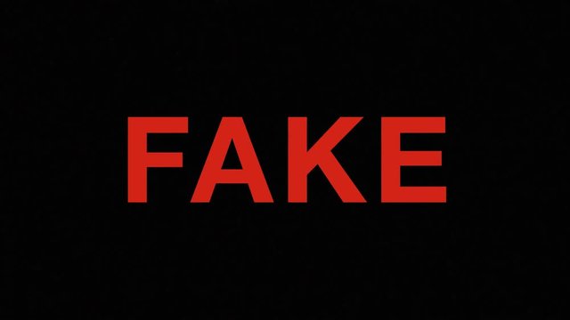glitch text animation, concept of fake news, luma matte for replacement of background and text color