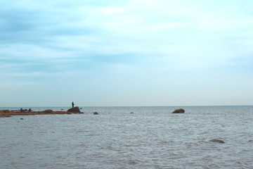 Fototapeta premium fishing in the sea