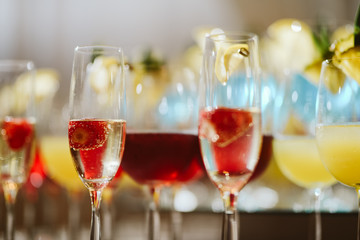 Colorful cocktails for special day