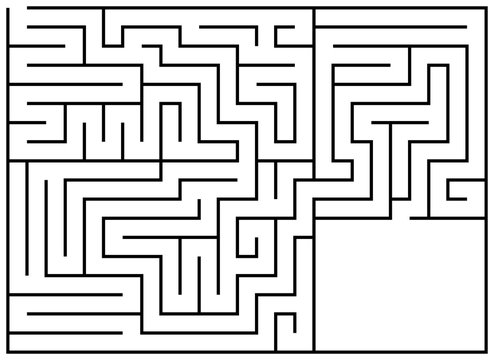 Maze with empy space. Labyrinth vector.