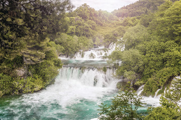 Waterfall in croatian parc