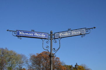 Berlin street sign, Germany