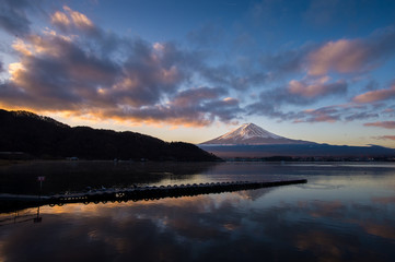 Mount Fuji and Lake Kawaguchiko