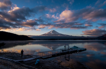 Mount Fuji and Lake Kawaguchiko