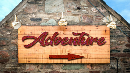 Street Sign to Adventure