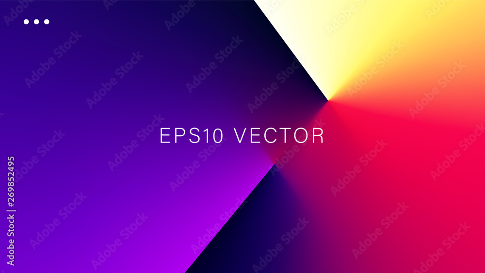 Wall mural abstract colorful light and shade texture with angle gradient effect. aspect ratio 16:9. eps 10 vect