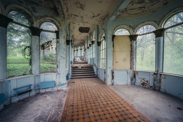 Interior of  former resort of the Ministry of Defense of the Soviet Union where Joseph Stalin used to spent his vacations in Tskaltubo, Georgia