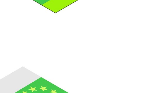 euro banknotes falling in a pile on white background, isometric, isolated