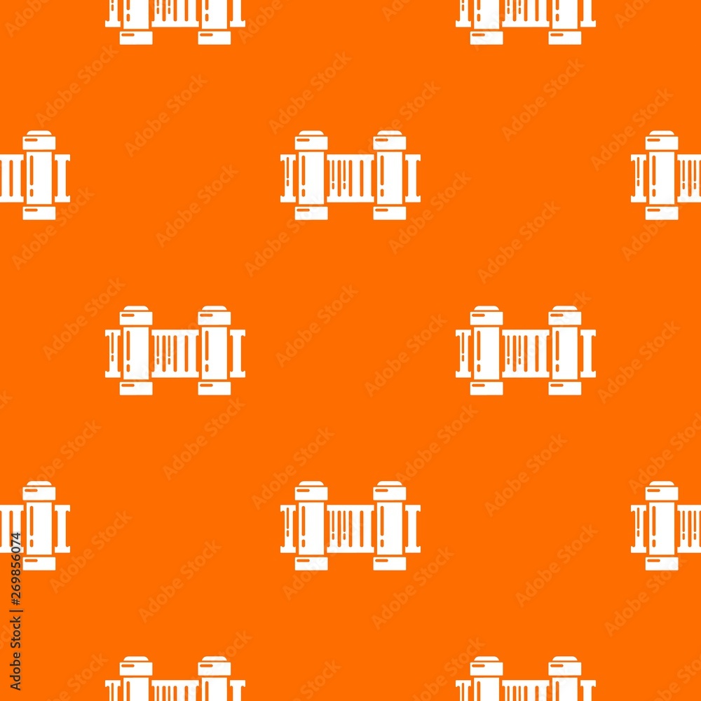 Poster fence architecture pattern vector orange for any web design best