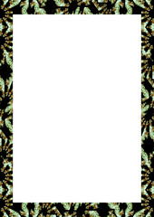 Blank Frame With Decorated Borders