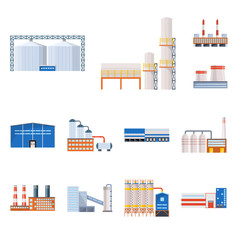 Isolated object of industry and building symbol. Set of industry and construction stock vector illustration.