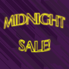 Writing note showing Midnight Sale. Business concept for store will be open until midnight with big discount to items Seamless Diagonal Violet Stripe Paint Slanting Line Repeat Pattern