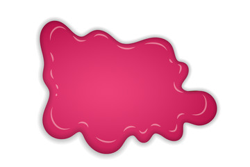 Raspberry jam. Sweet raspberries splash isolated white background. Fruit strawberry candy splashing. 3D realistic syrup design. Jelly flow dessert. Berry sauce dripping liquid. Vector illustration