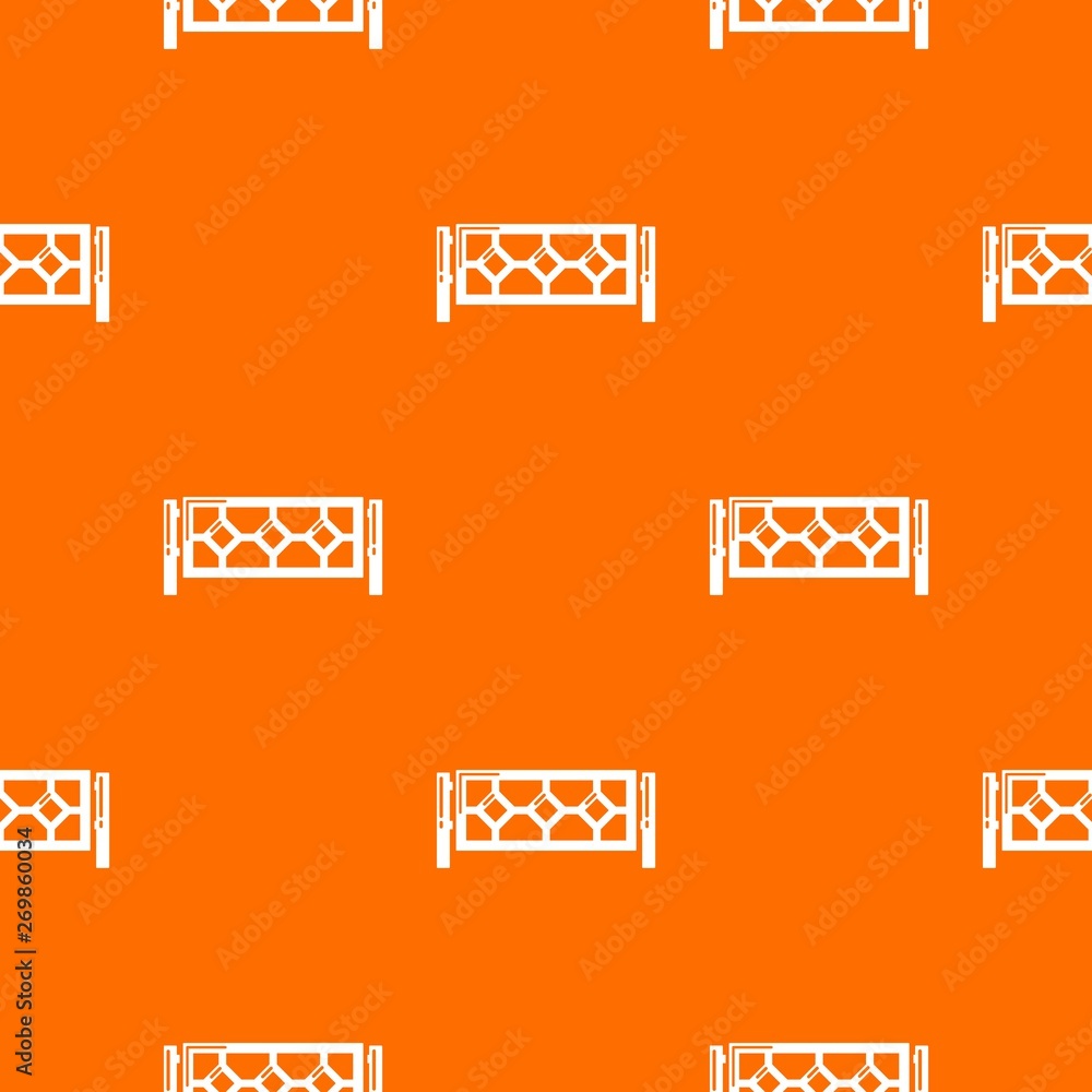 Poster fence pattern vector orange for any web design best