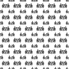 Obraz premium People Icons Vector , Business Meeting Person Work Group Team Pattern Seamless Background Vector Illustration