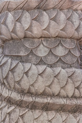 Shuri Castle's dragons stone sculpture in the Shuri neighborhood of Naha, the capital of Okinawa Prefecture, Japan.