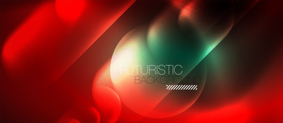 Neon glowing techno lines, hi-tech futuristic abstract background template
