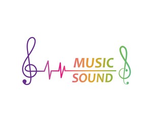 Fototapeta premium music,equaizer and sound effect ilustration logo vector icon