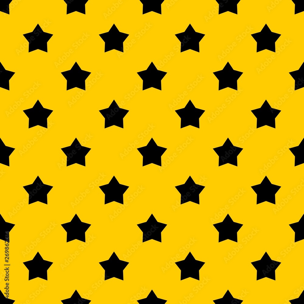 Poster star pattern seamless vector repeat geometric yellow for any design