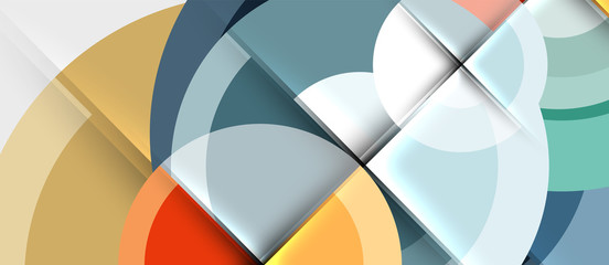 Obraz premium Circular geometrical design template