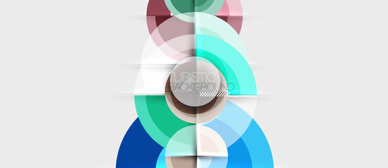 Obraz premium Geometric design abstract background - circles