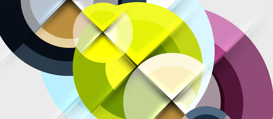 Obraz premium Geometric design abstract background - circles