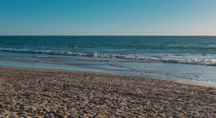 beach sunset boat wave vacation