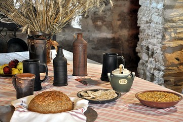 food and drink in the kitchen