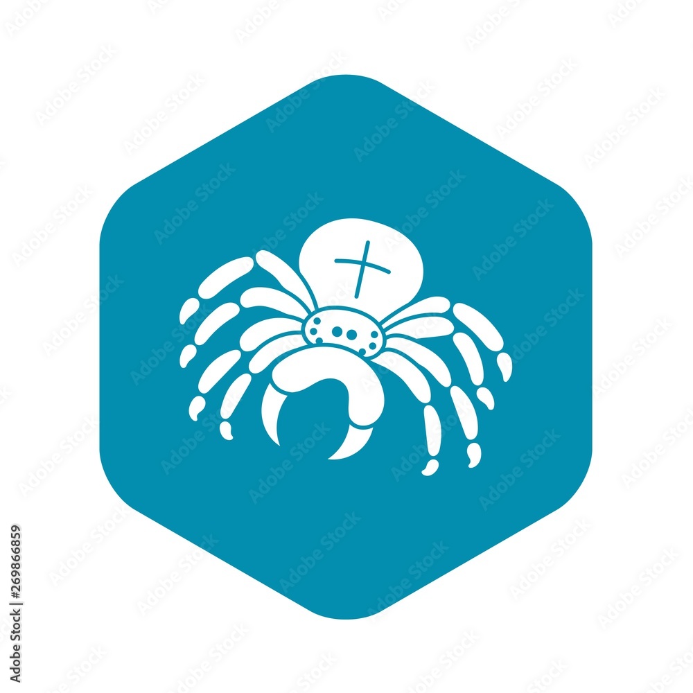 Poster cross spider icon. simple illustration of cross spider vector icon for web design isolated on white 