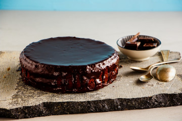 Dark chocolate cake