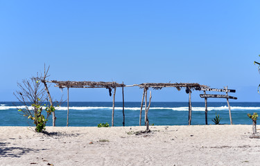 Mawun beach is one of the most beautiful place in Lombok Island, Indonesia