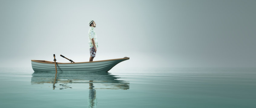 Man in a boat