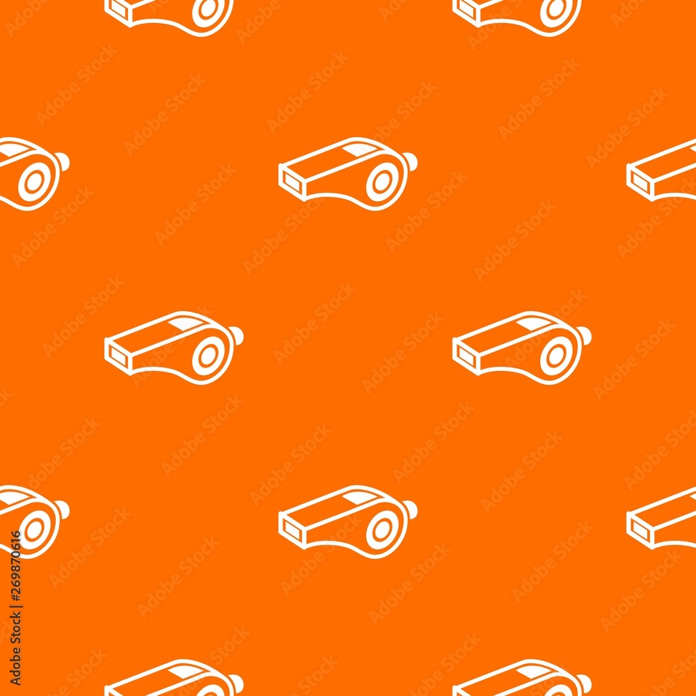Poster whistle pattern vector orange for any web design best