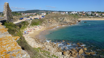 Lanzada, beach in O Grove. Galicia.Spain