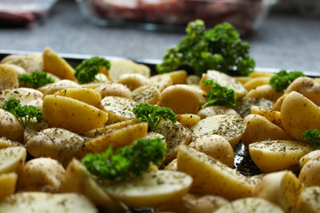 Pomme de terre cuisinées au four