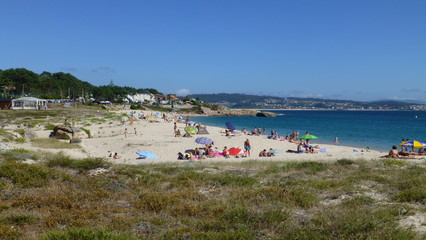 Fototapeta na wymiar Lanzada, beach in O Grove. Galicia.Spain