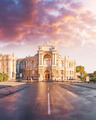Fototapeta na wymiar Opera House in Odessa, Ukraine. Odessa State Academic Opera and Ballet Theater