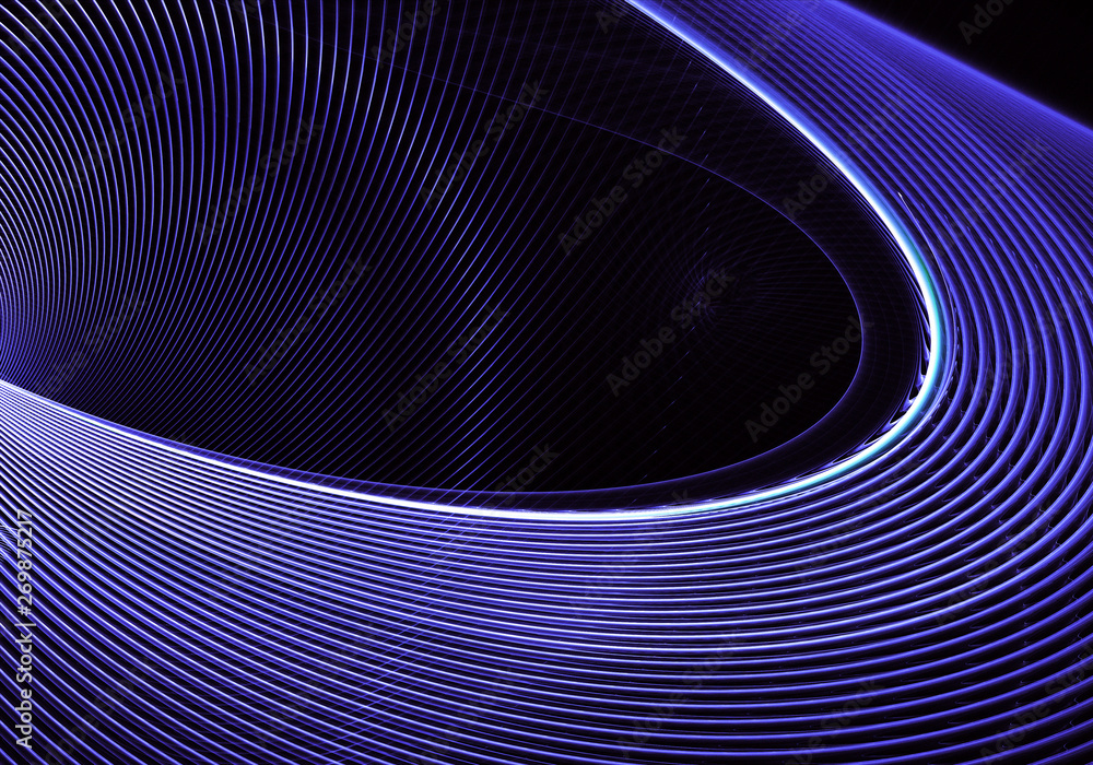 Poster abstract color dynamic background with lighting effect. fractal spiral. fractal art