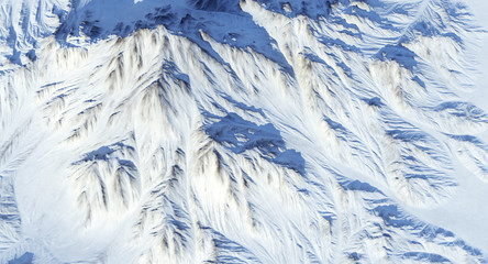 Snow Covered Rocky Mountains 3D Rendering