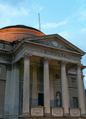 Volta Temple museum in Como, Italy. Tempio Voltiano.